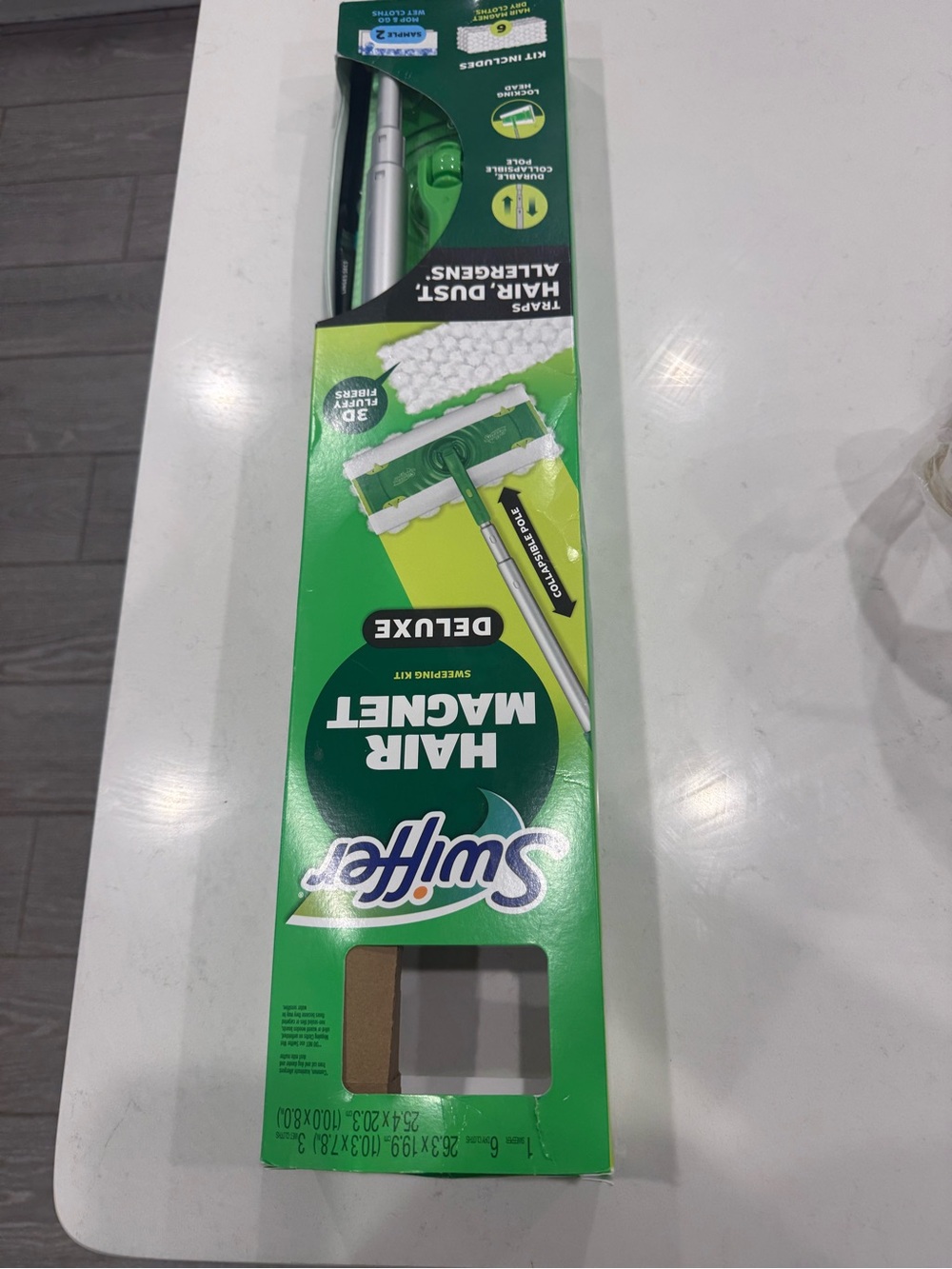 Swiffer Deluxe Hair Magnet Sweeper - Green and Silver